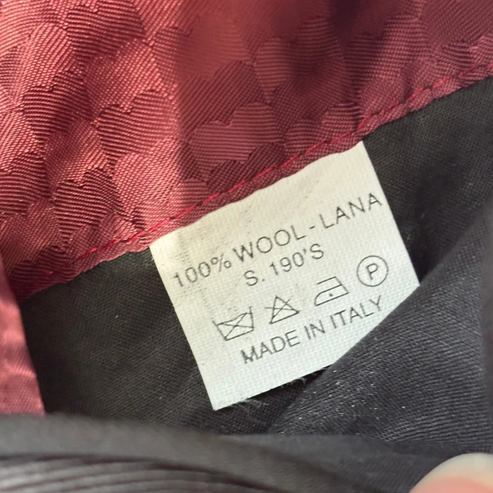 Battistoni Barneys New York Men 42R Black Super 190s Wool Tuxedo Jacket